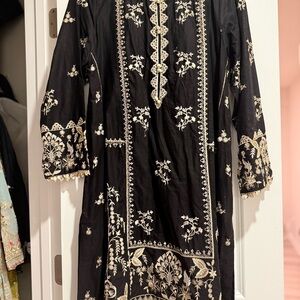 Black Embroidered Dress